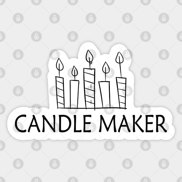 Candle Maker Sticker by KC Happy Shop